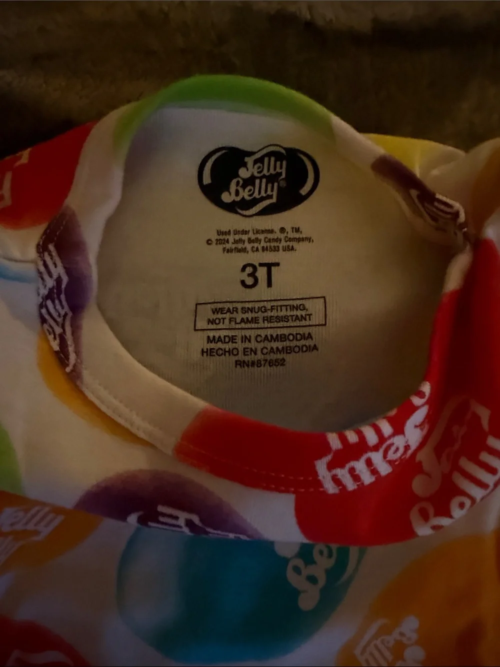 Jelly Belly Multicolor Kids Pajama Set - Short Sleeve Top & Pants